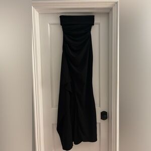 BabyBoo Black Strapless Prom Dress